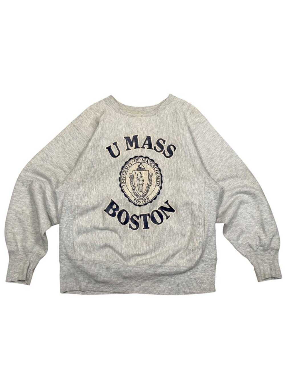 90s Champion Reverse Weave UMass Boston Pullover Crewneck Sweatshirt Medium